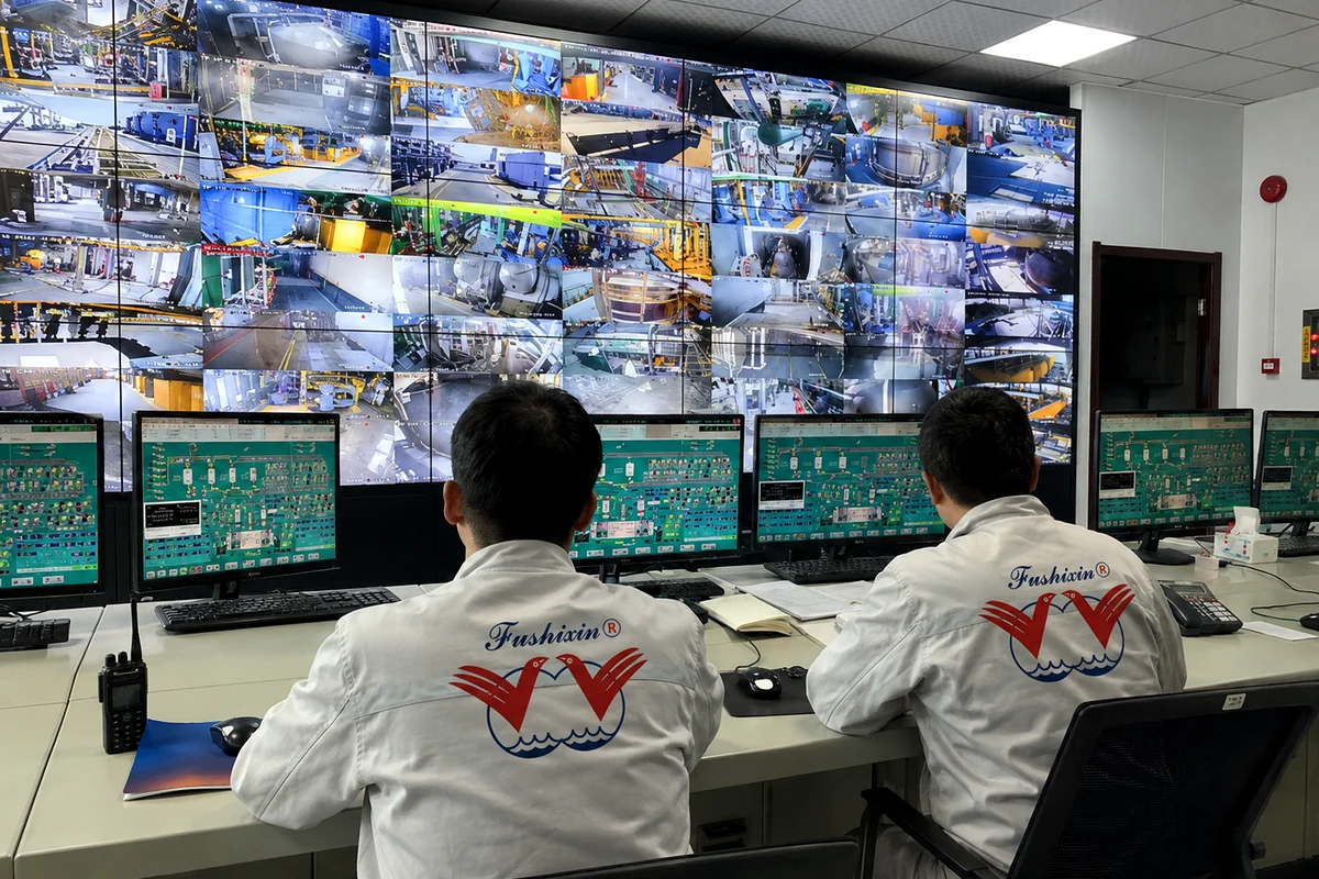 Centralized production monitoring and control room at FSX Chemical