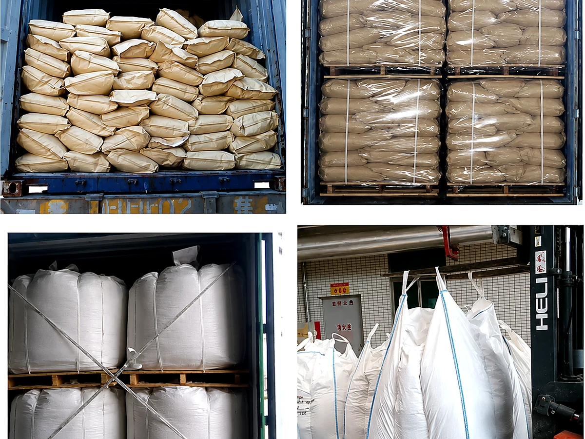 FSX Chemical packed CMC products prepared for container loading and export shipment
