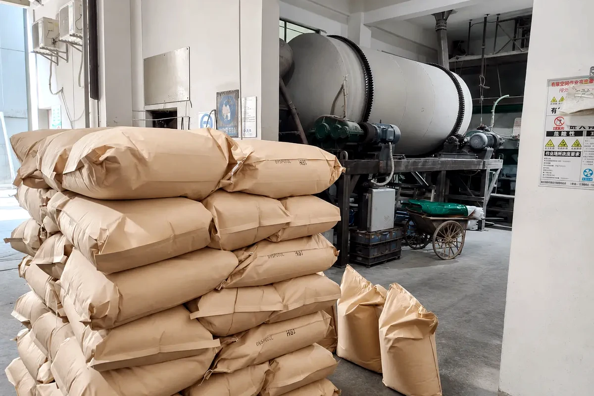 CMC packing operations at the FSX Chemical manufacturing facility