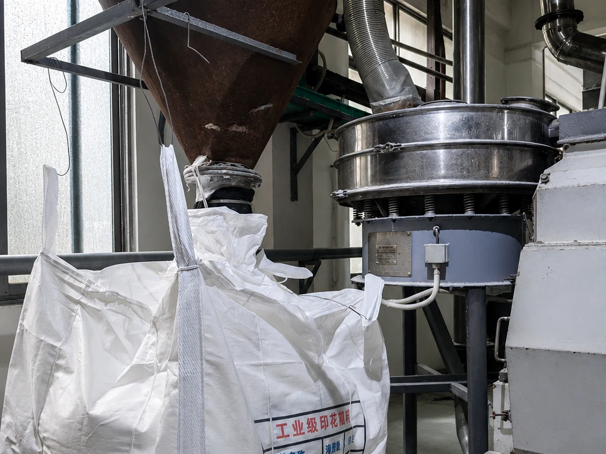 Finished CMC batch blending process before quality sampling