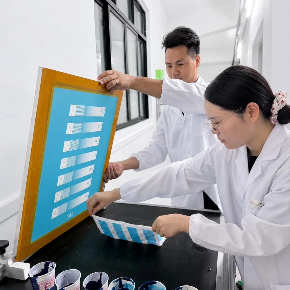 FSX Chemical laboratory testing for textile printing paste and thickener performance