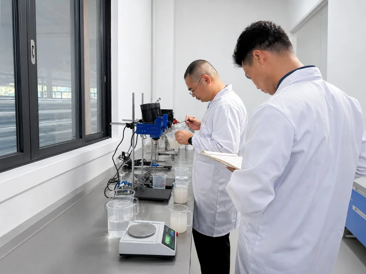 FSX Chemical laboratory viscosity testing and technical evaluation for textile printing thickeners