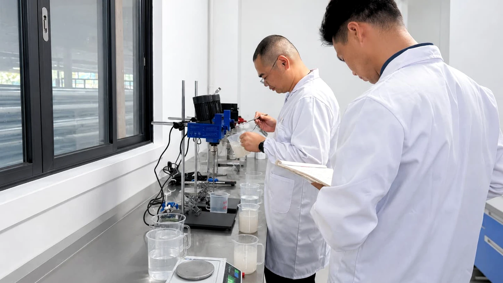FSX Chemical lab testing and sample matching for textile printing paste CMC CMS sodium alginate and related industrial powder grades