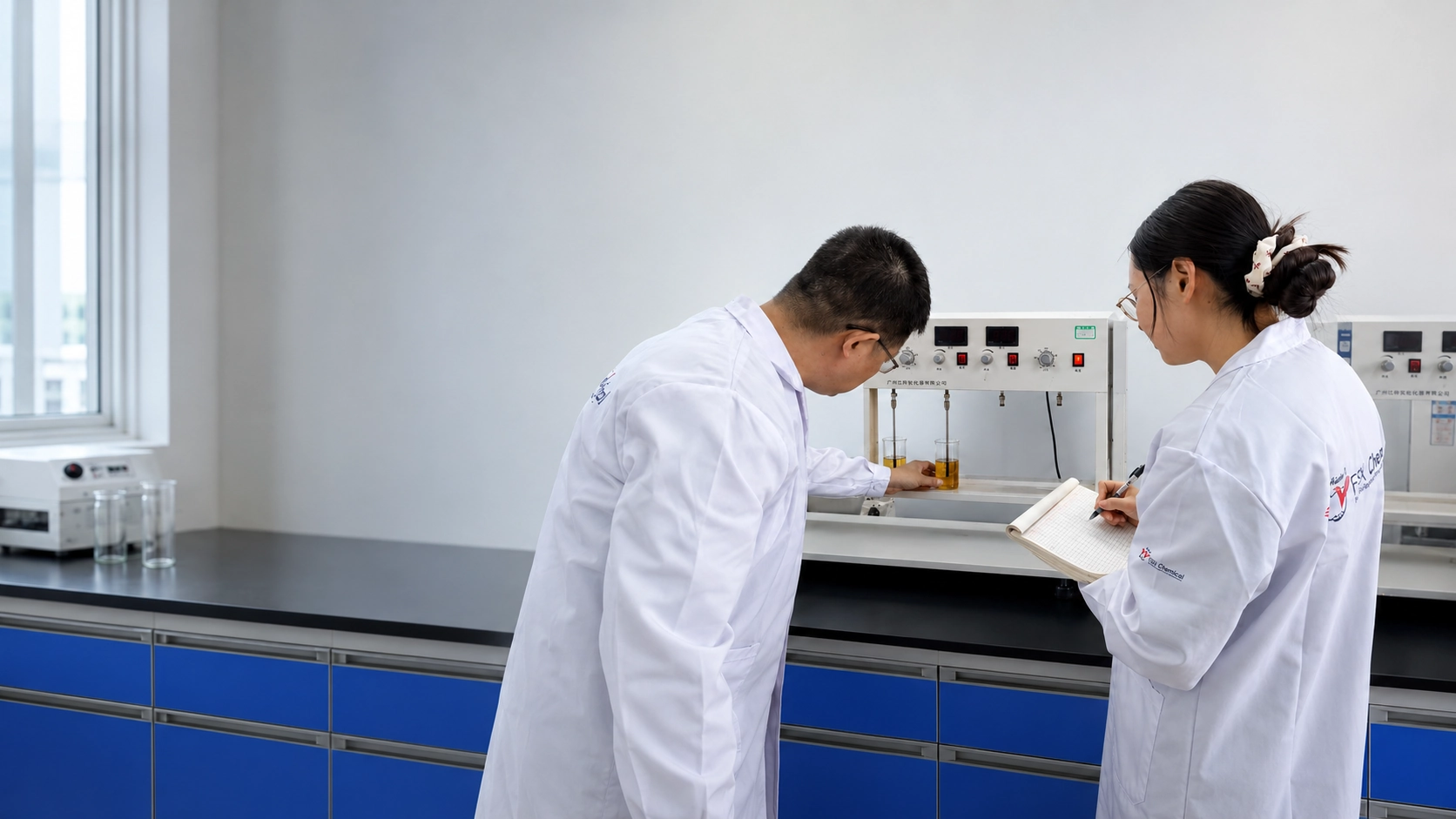 FSX Chemical CMC sodium alginate CMS lab testing quality control and grade matching