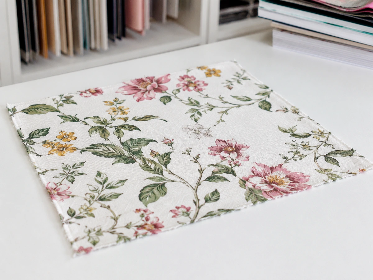 CMS printed fabric result after washing showing edge sharpness shade brightness and background clarity