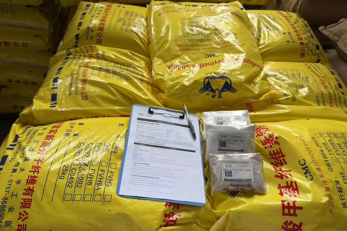 FSX Chemical digital printing paste batch QC with TDS sample and COA support