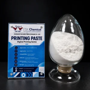FSX Chemical firmasının tekstil baskısı ön işlemine yönelik dijital baskı macunu ürün örneği