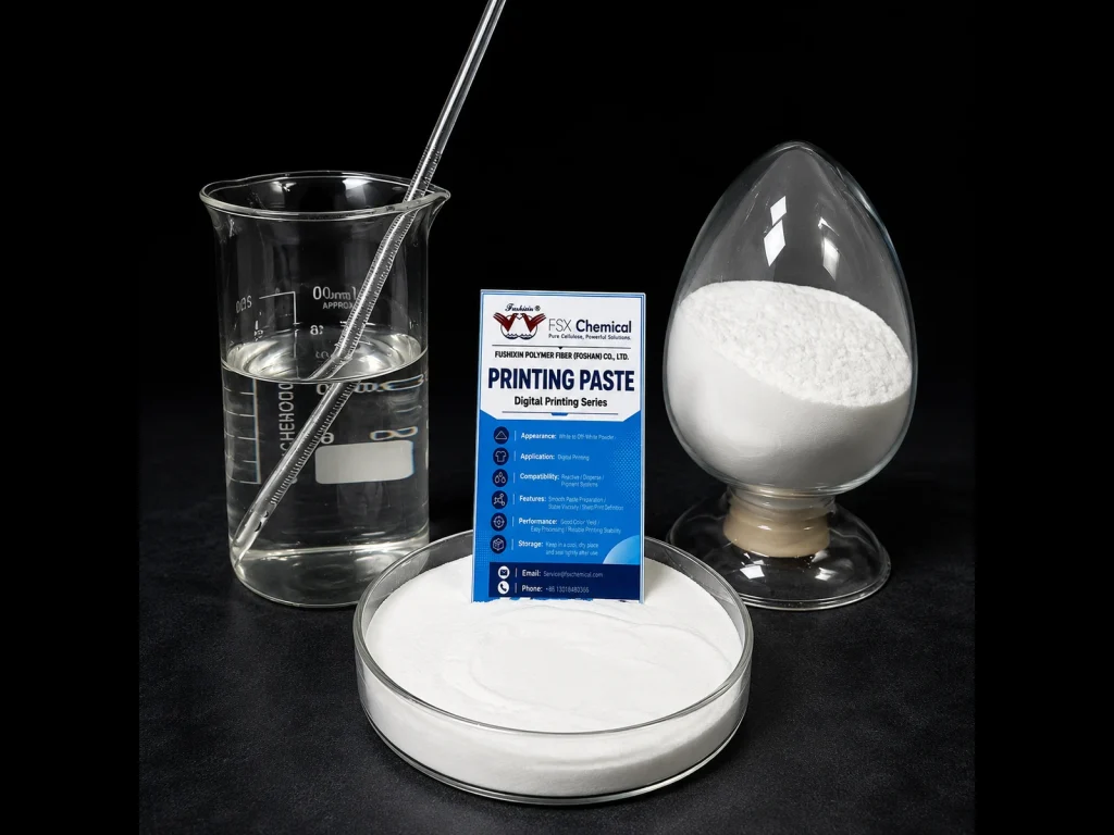 FSX Chemical digital printing paste powder and solution for digital textile printing pretreatment