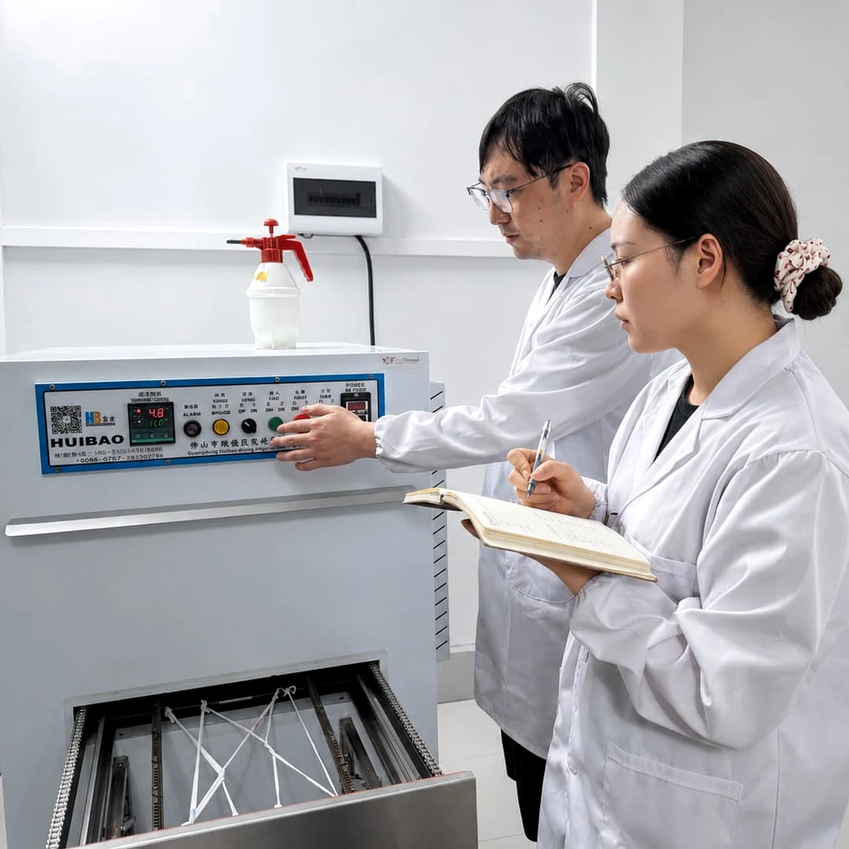 FSX Chemical laboratory testing setup for textile printing chemical product selection